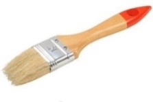 Кисть плоская, деревянная ручка, натуральная щетина, 50 мм
